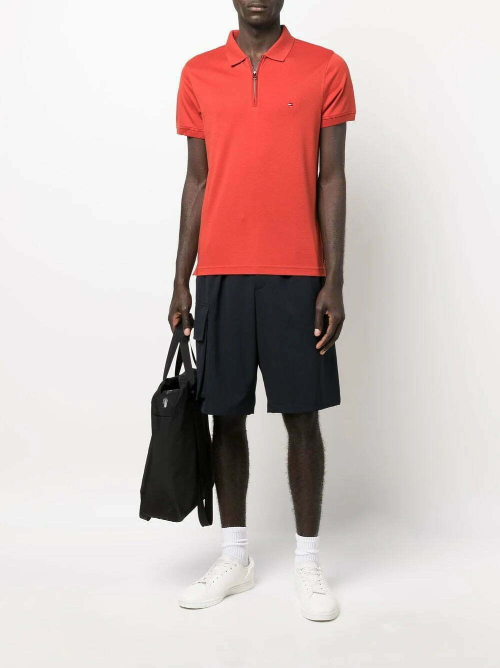 Tommy Hilfiger zip-up cotton polo shirt - Image 2