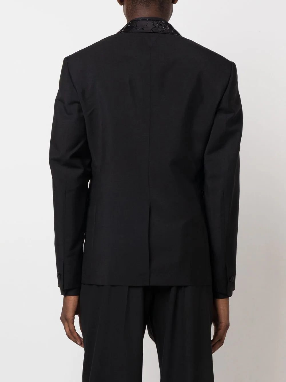 Versace Barocco Silhouette rhinestone-embellished blazer - Image 4
