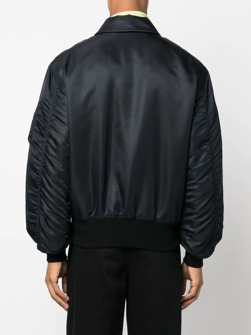 Versace logo-patch padded bomber jacket - Image 3