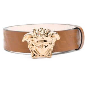 Versace Medusa logo leather belt