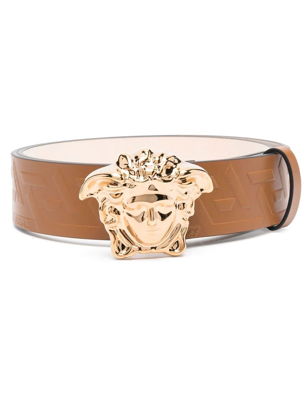 Versace Medusa logo leather belt
