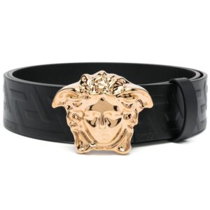 Versace La Medusa Greca leather belt