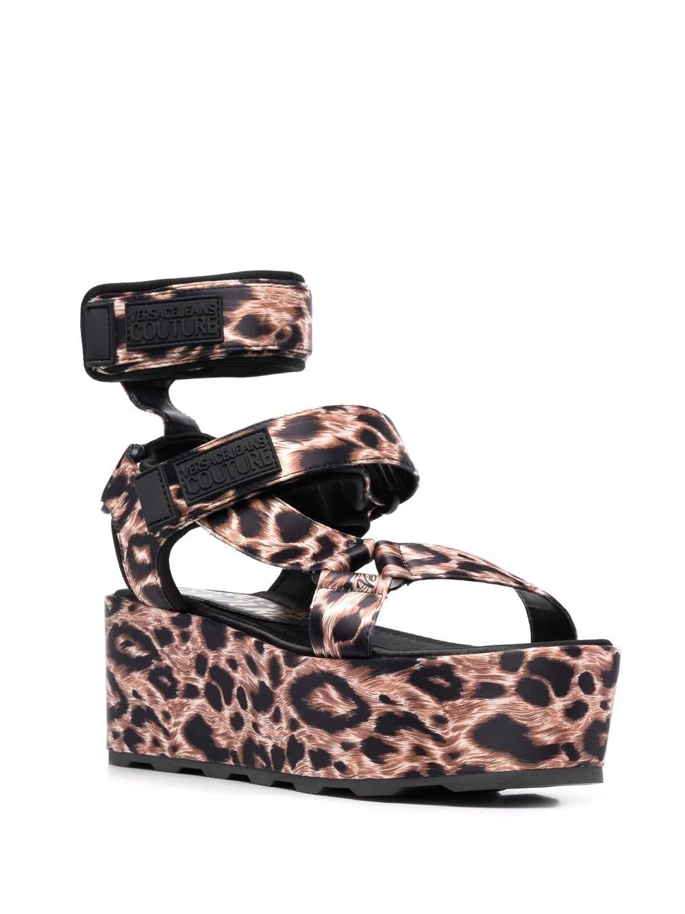 Versace Jeans Couture leopard print platform sandals - Image 2