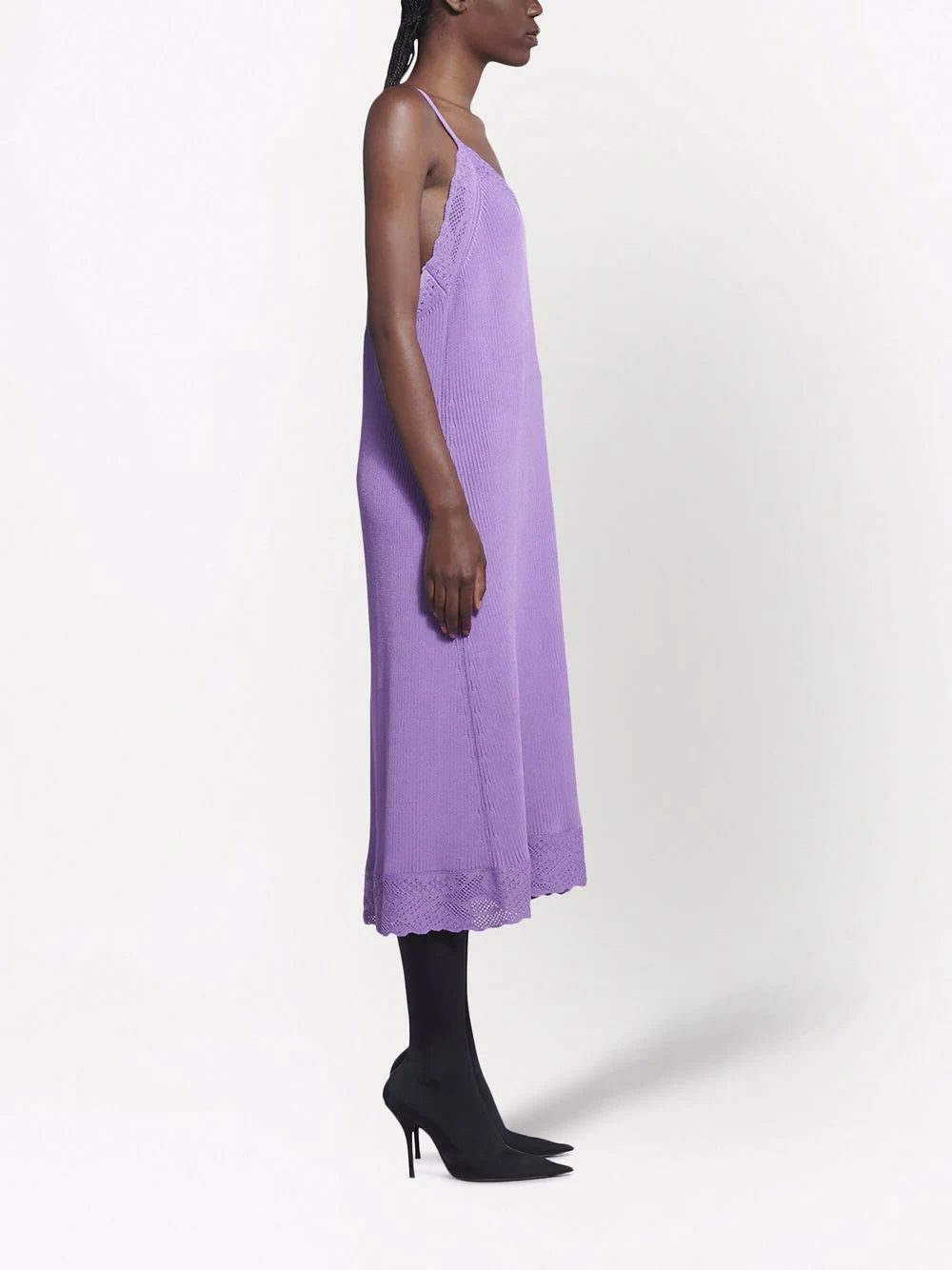 Balenciaga ribbed knit slip dress - Image 4