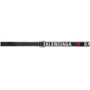 Balenciaga  D-ring logo skinny belt