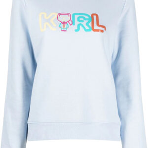 Karl Lagerfeld logo-print crew-neck sweatshirt