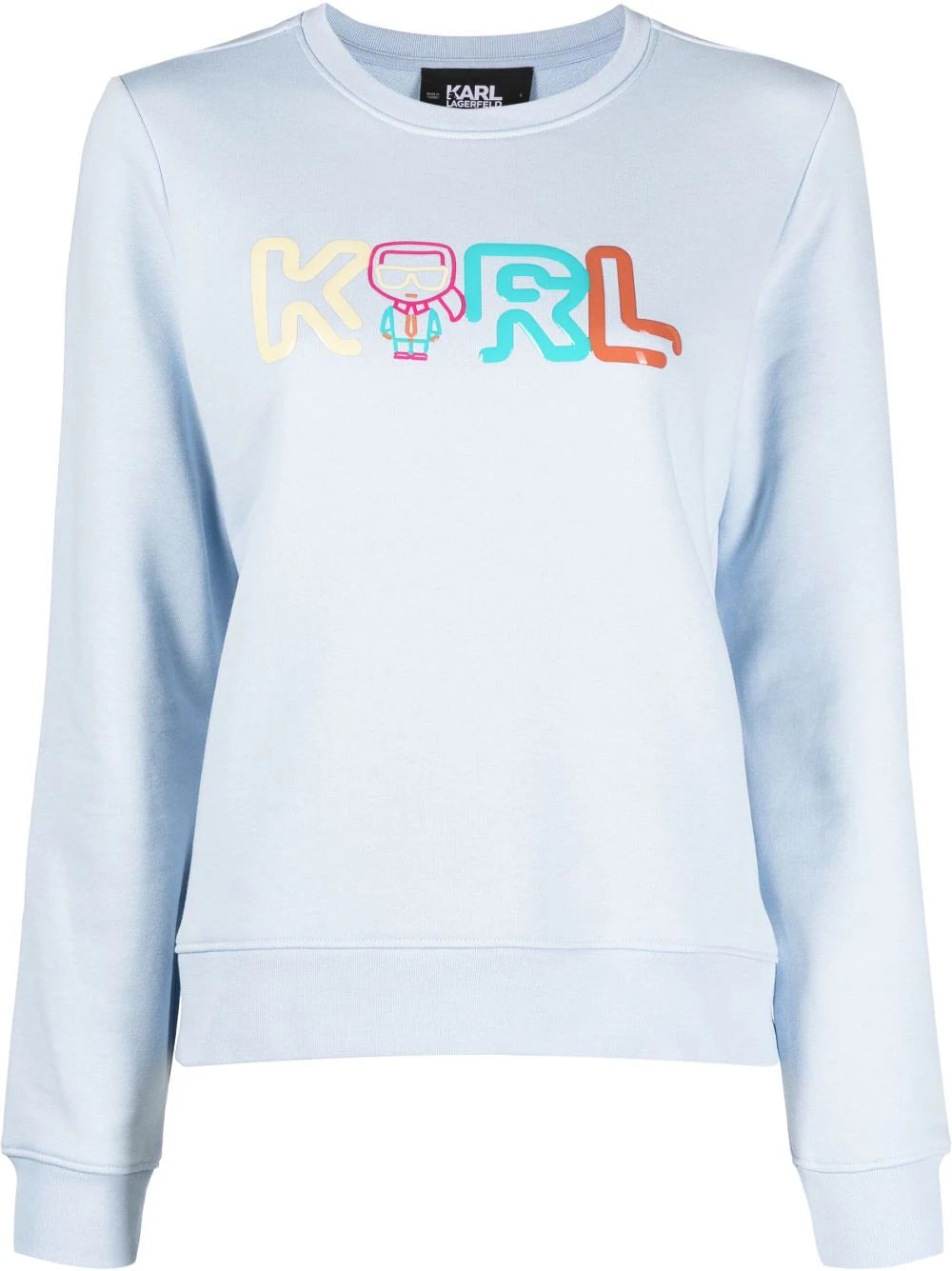 Karl Lagerfeld logo-print crew-neck sweatshirt