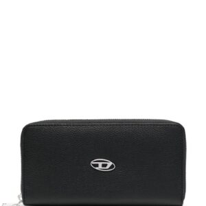 Diesel Continental Zip L logo-plaque leather wallet