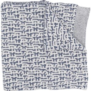 Diesel  intarsia-knit logo scarf