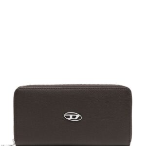 Diesel Continental Zip L logo-plaque leather wallet