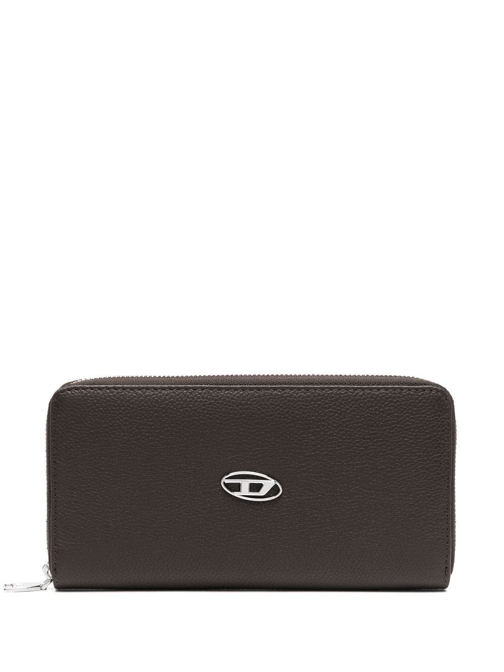 Diesel Continental Zip L logo-plaque leather wallet