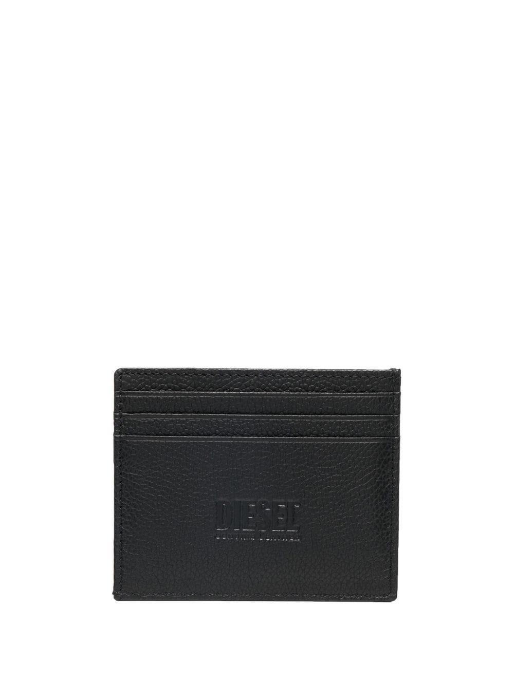 Diesel logo-plaque leather cardholder - Image 2