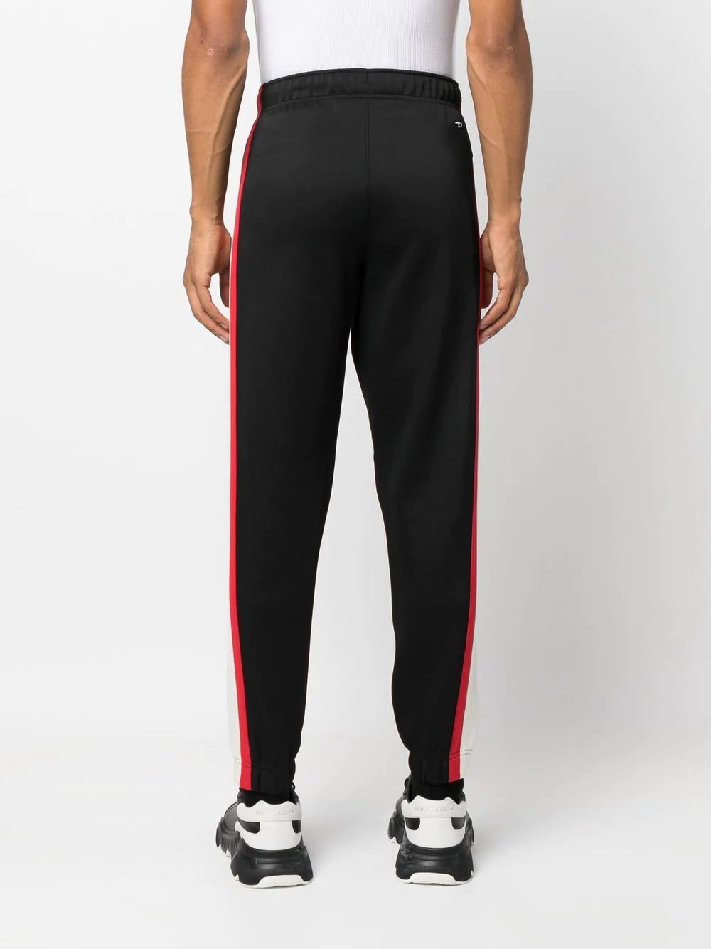 Diesel logo-patch tapered track pants - Image 4