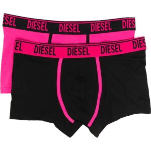 Diesel  two-pack logo-waist boxer briefs