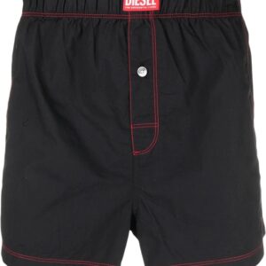 Diesel  logo-patch cotton boxer briefs