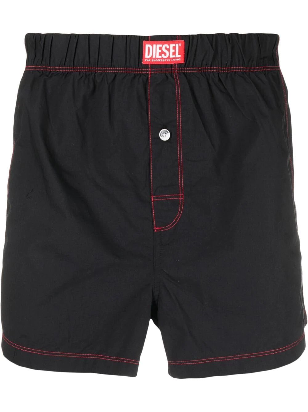 Diesel logo-patch cotton boxer briefs