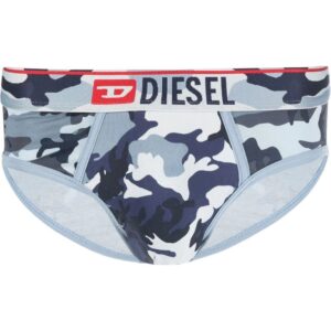 Diesel  logo-waistband camouflage-print briefs