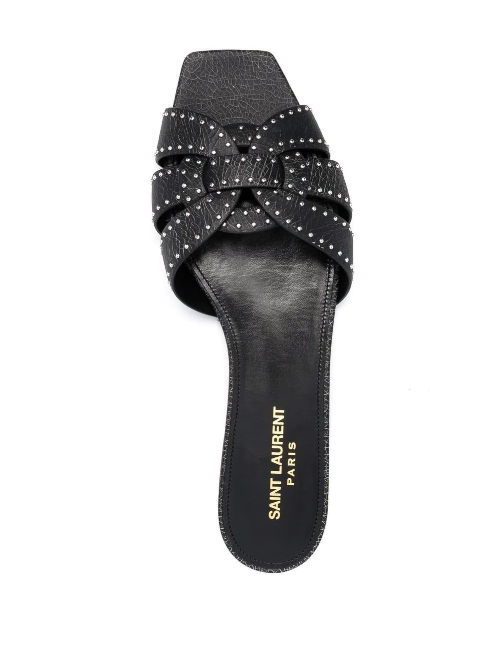 Saint Laurent tribute studded flat sandals - Image 4