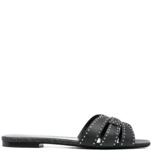 Saint Laurent  tribute studded flat sandals