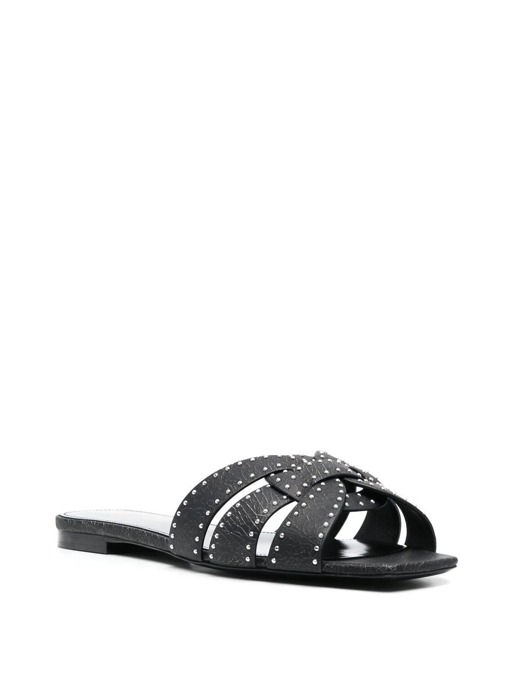 Saint Laurent tribute studded flat sandals - Image 2