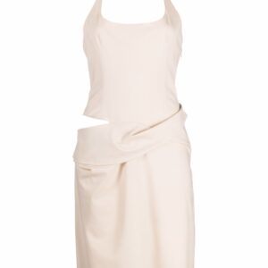 Jacquemus  asymmetric halterneck dress