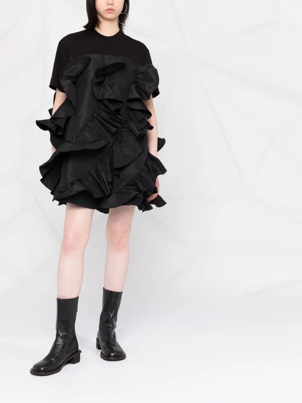 Alexander McQueen ruffle-detail T-shirt dress - Image 2
