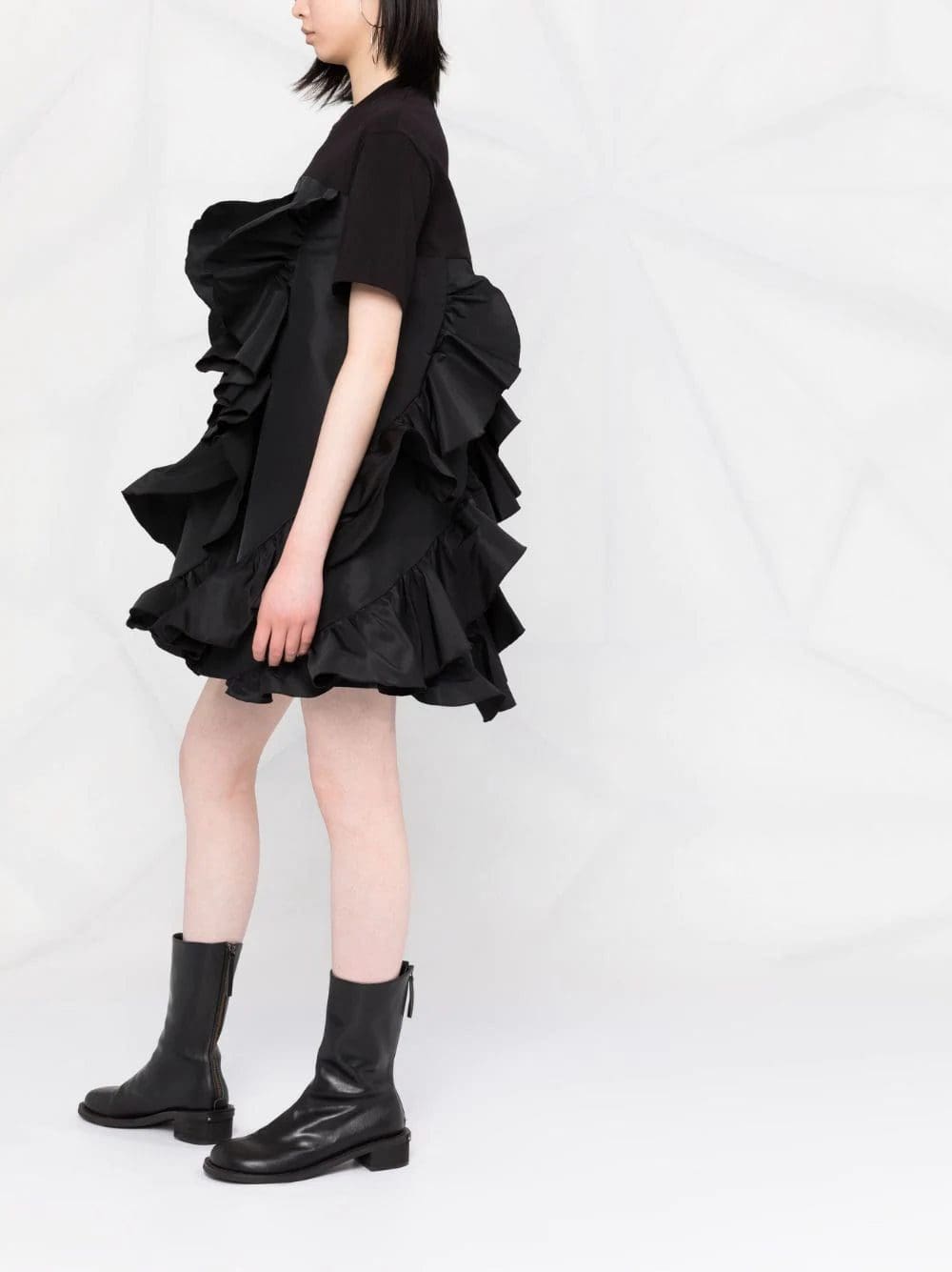 Alexander McQueen ruffle-detail T-shirt dress - Image 4