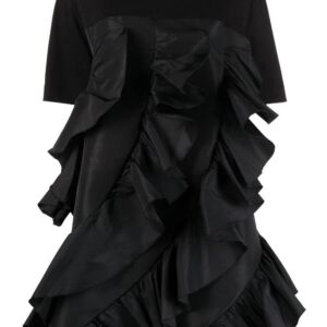 Alexander McQueen ruffle-detail T-shirt dress