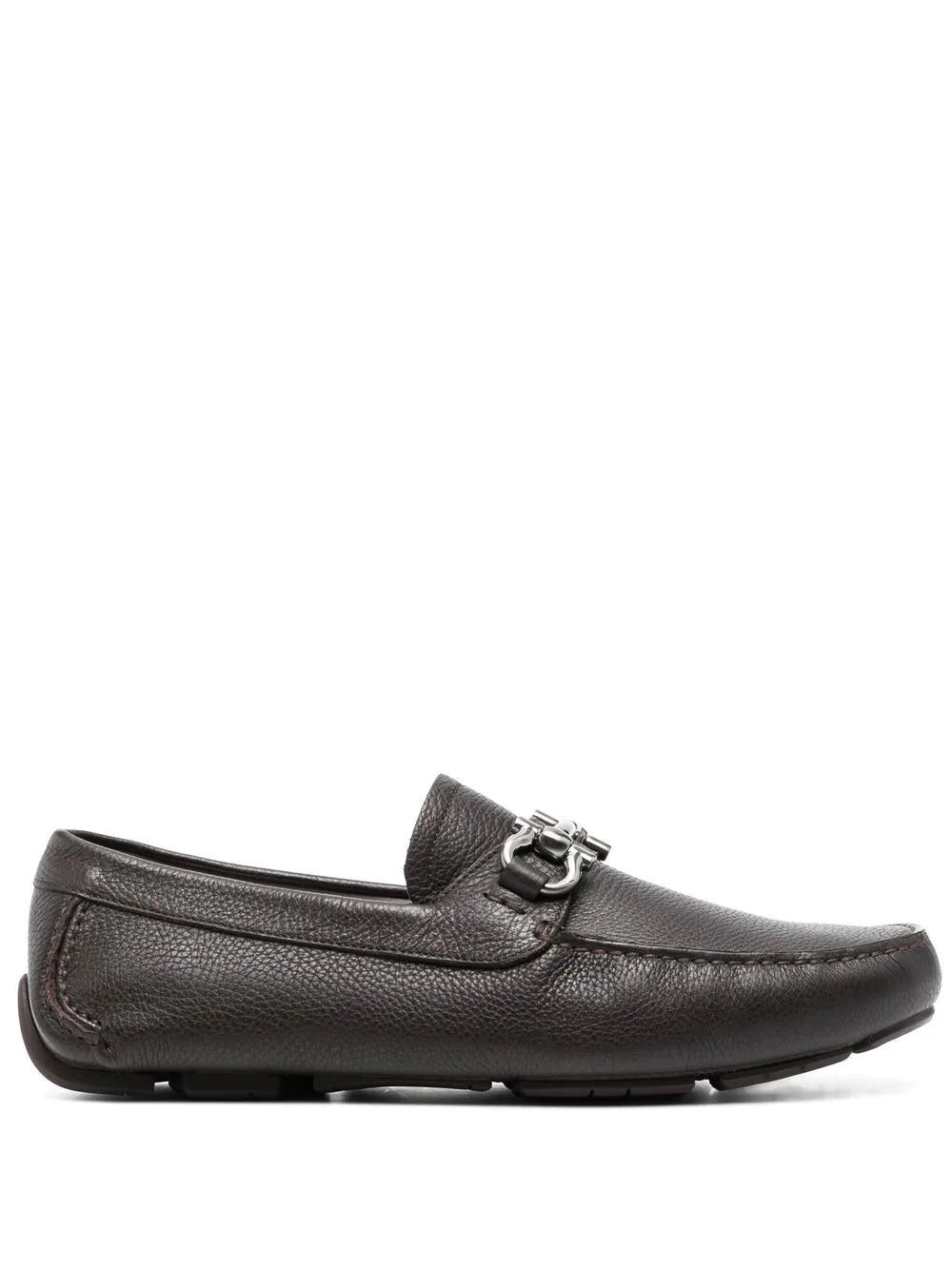 Ferragamo Gancini horse-bit driver loafers