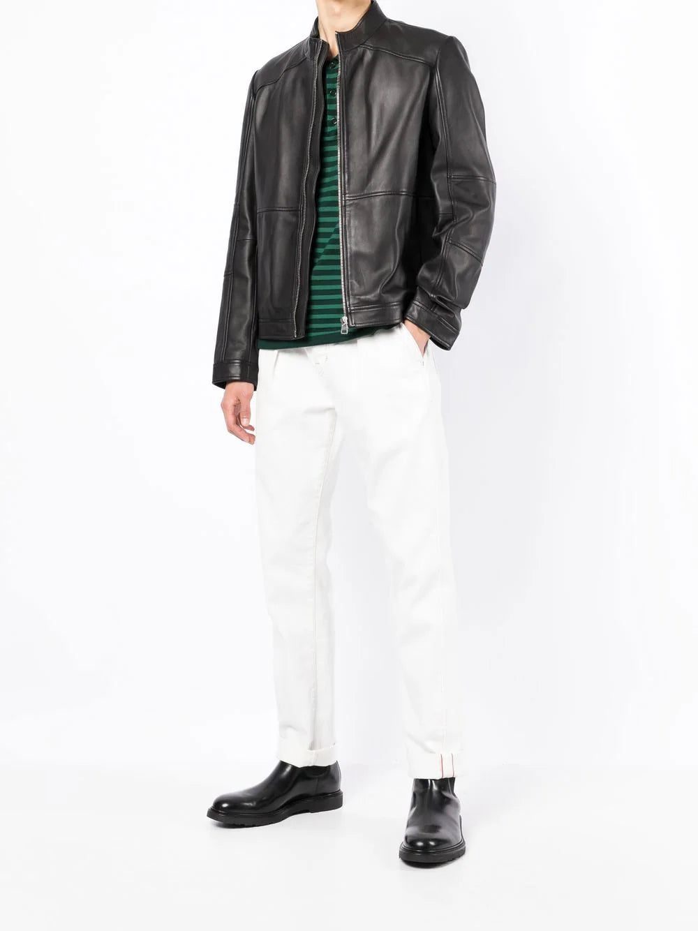 HUGO zipped biker jacket - Image 2