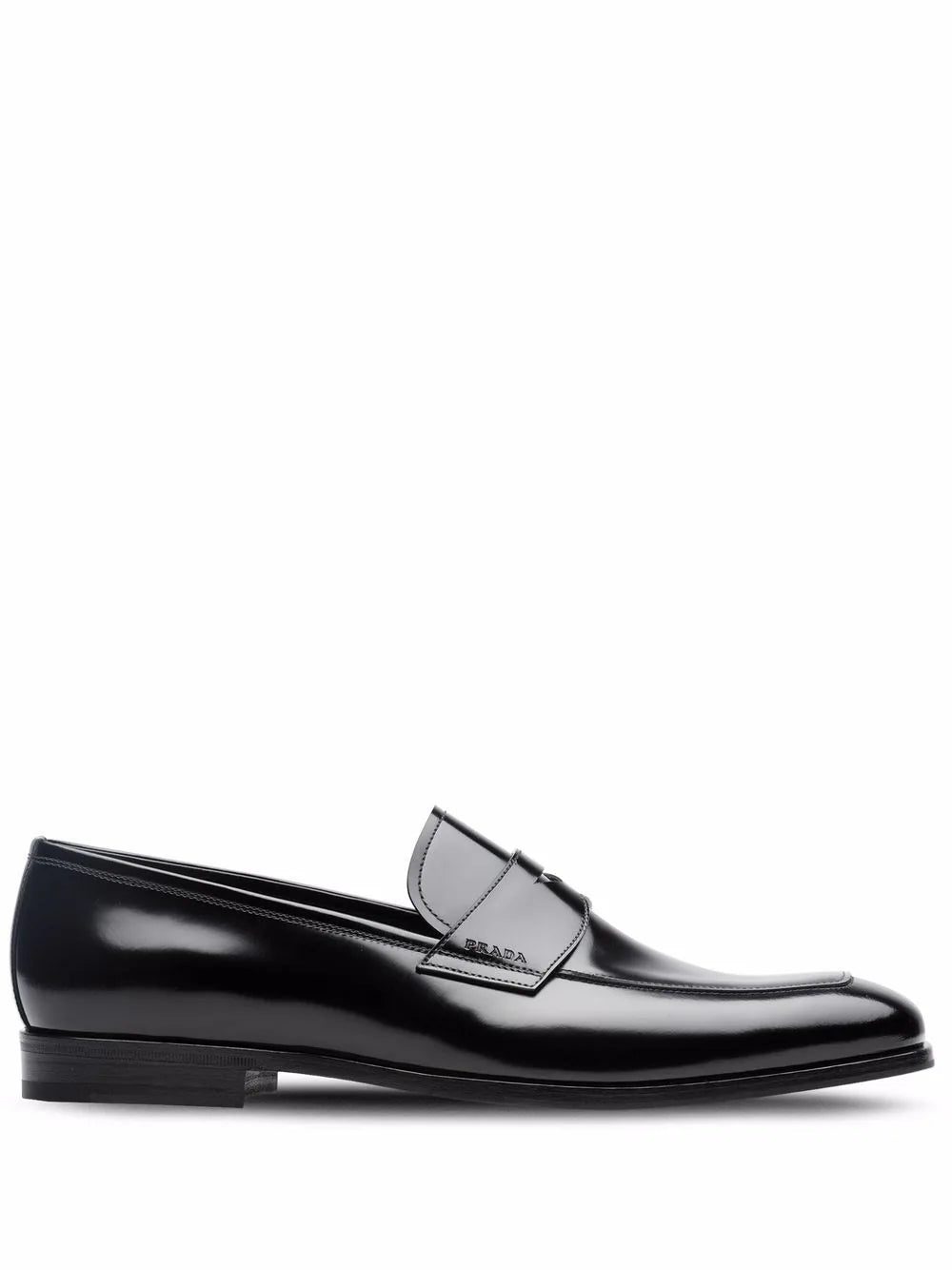 Prada brushed-leather loafers