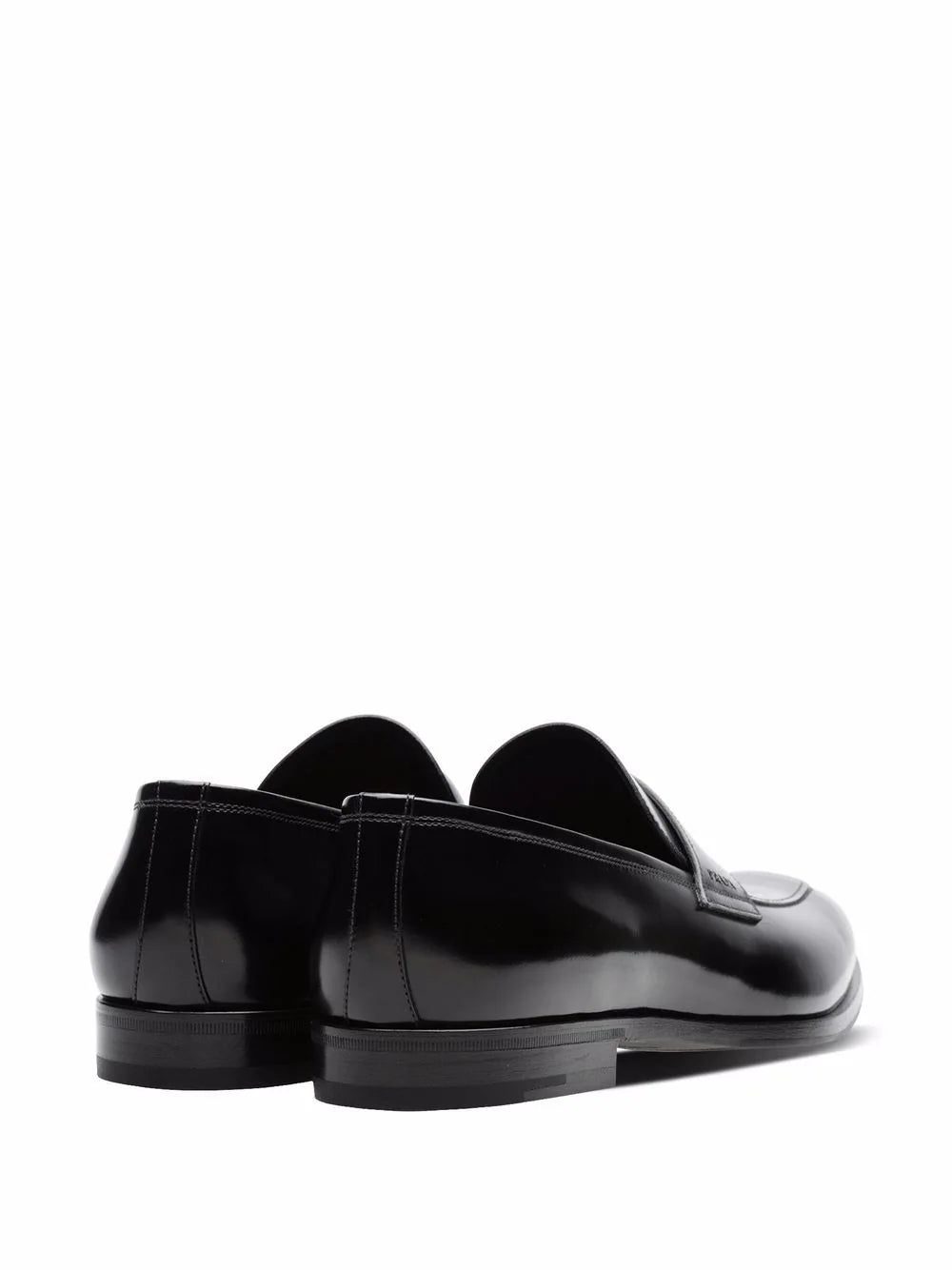 Prada brushed-leather loafers - Image 3