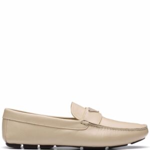 Prada  triangle-logo penny-slot loafers