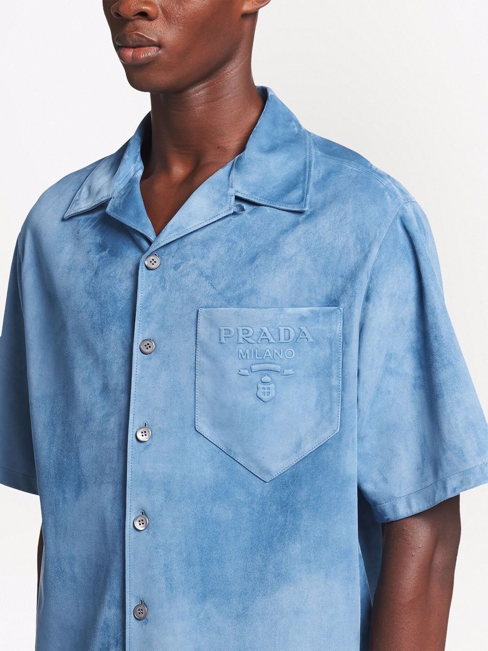 Prada short-sleeve suede shirt - Image 3