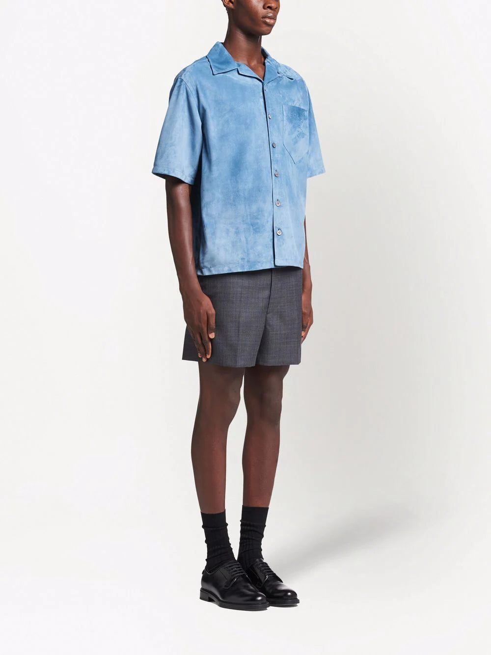 Prada short-sleeve suede shirt - Image 2