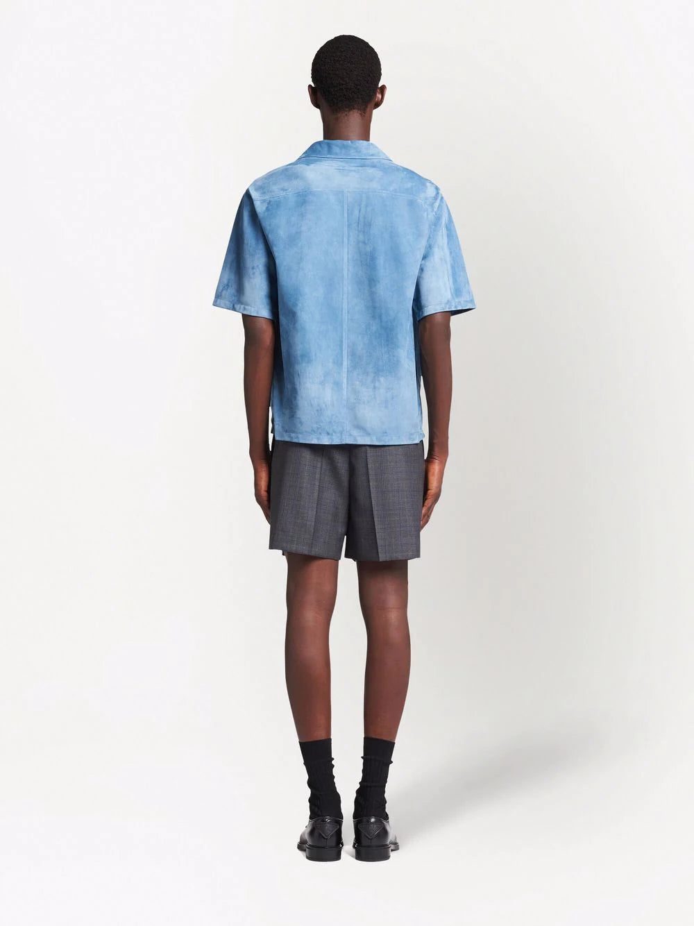 Prada short-sleeve suede shirt - Image 4