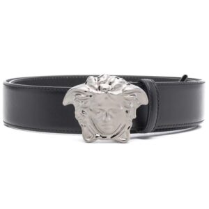 Versace Medusa-buckle leather belt