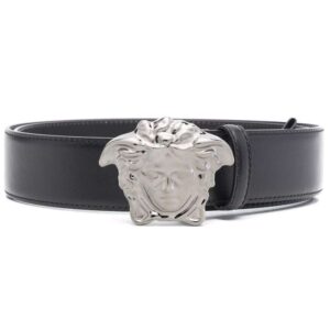 Versace Medusa-buckle leather belt