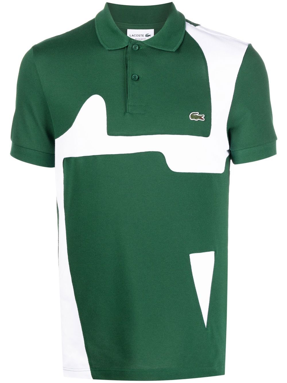 Lacoste logo-patch short-sleeved polo shirt