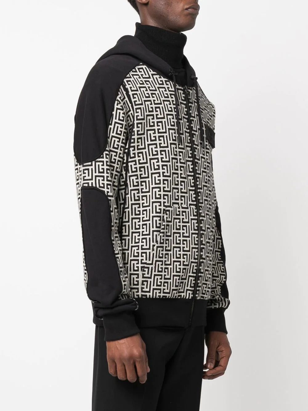 Balmain monogram-logo hoodie - Image 3