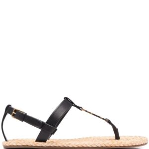 Saint Laurent Cassandra monogram-logo sandals