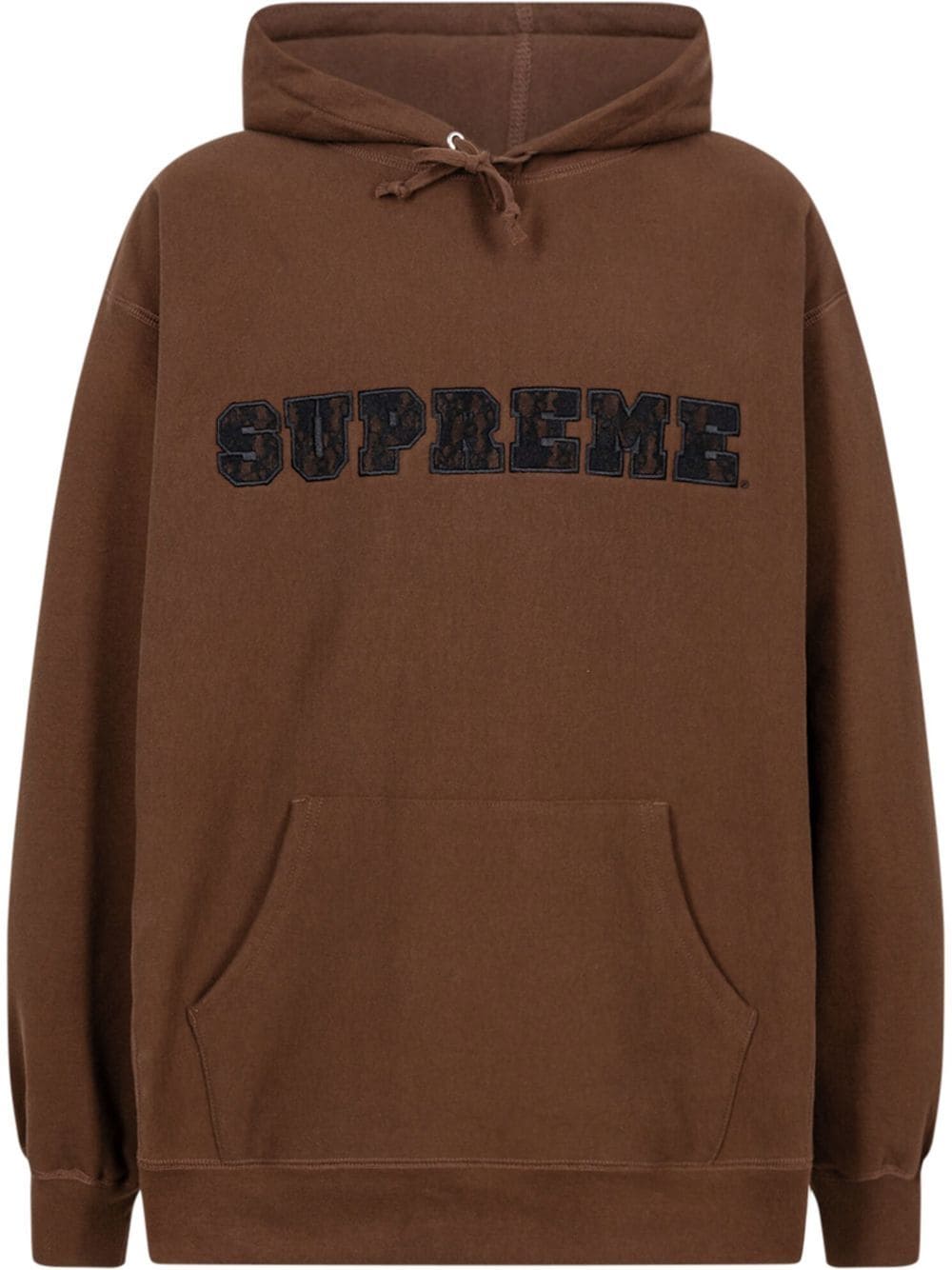 Supreme lace-detail logo hoodie
