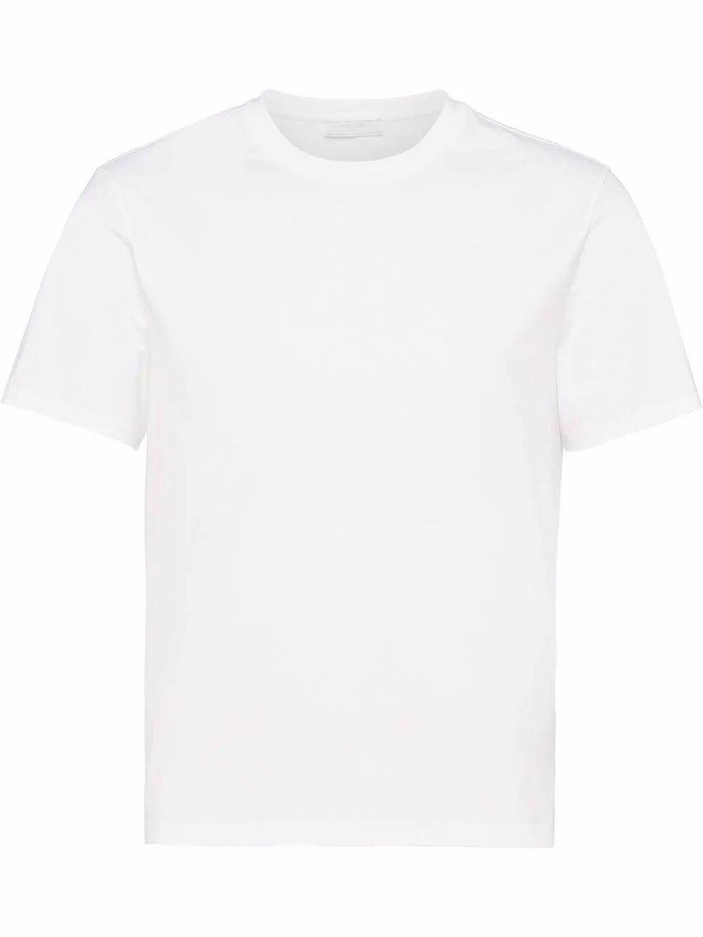 Prada logo-embroidered cotton T-shirt