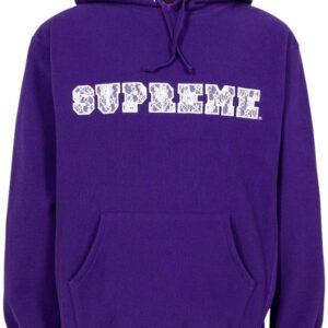 Supreme  lace logo hoodie