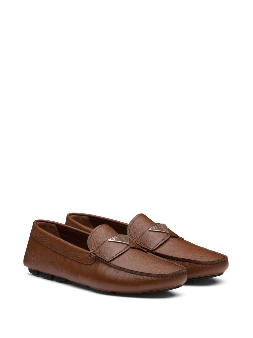 Prada triangle-logo penny-slot loafers - Image 2