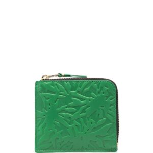 Comme Des Garçons Wallet embossed zip-up wallet
