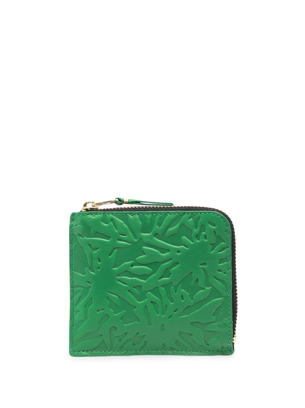Comme Des Garçons Wallet embossed zip-up wallet