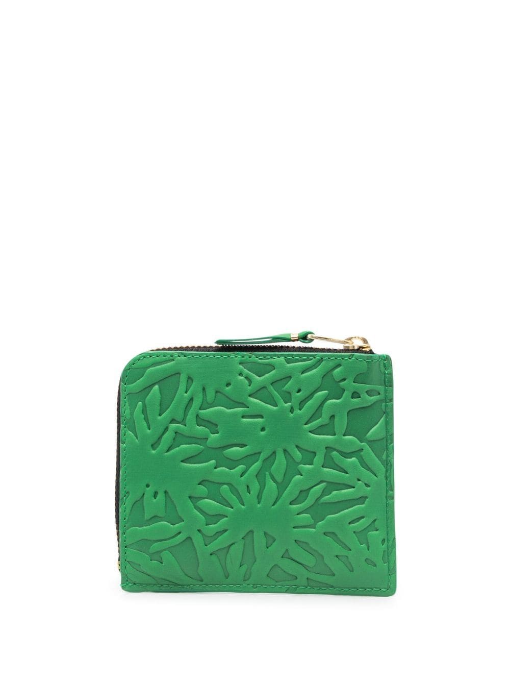 Comme Des Garçons Wallet embossed zip-up wallet - Image 2