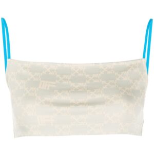 Off-White  square-neck crop top