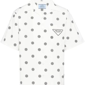 Prada  polka dot short-sleeve shirt